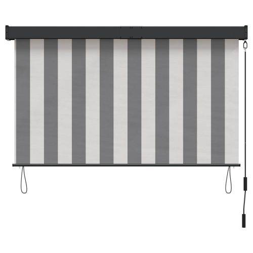 Ролетна щора Антрацит и бяло 180 x 250 cm Текстил и Алуминий