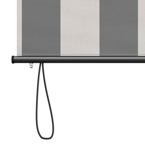 Ролетна щора Антрацит и бяло 180 x 250 cm Текстил и Алуминий