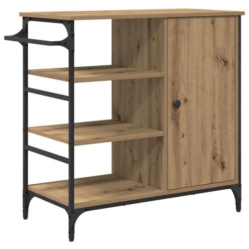 Кухненска количка Дъб 87.5 x 39 x 84.5 см Инженерна дървесина