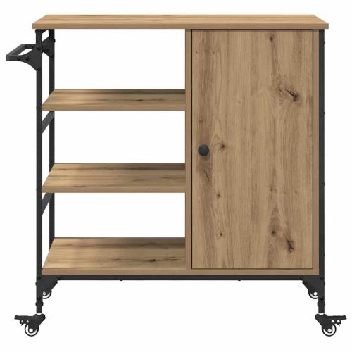 Кухненска количка Дъб 87.5 x 39 x 84.5 см Инженерна дървесина