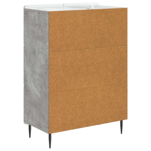 Служебен шкаф Бетонно сиво 66 x 34,5 x 91,5 см