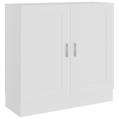 Библиотека, бяла, 82,5x30,5x80 см, инженерно дърво