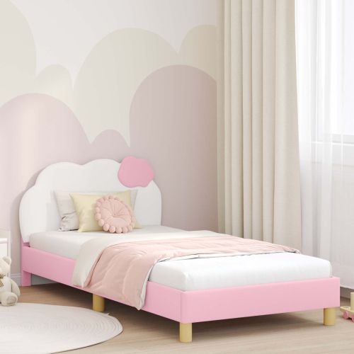 Легло за деца с табла Розово 90 x 200 cm PU