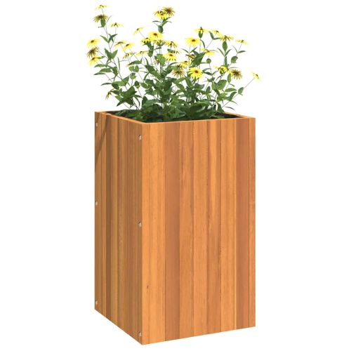 Градинска кашпа 35x35x60 см масивна акация