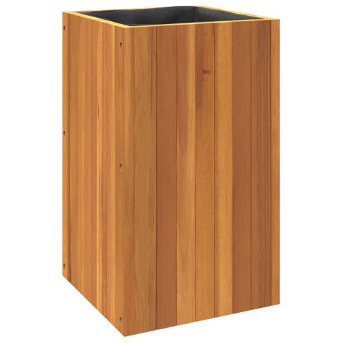 Градинска кашпа 35x35x60 см масивна акация