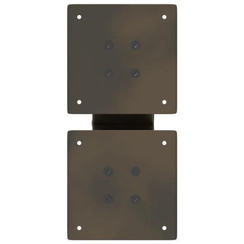 Крака за масичка за кафе, X-образни, 2 бр., естествена стомана, 40 x (30-31) см, стомана