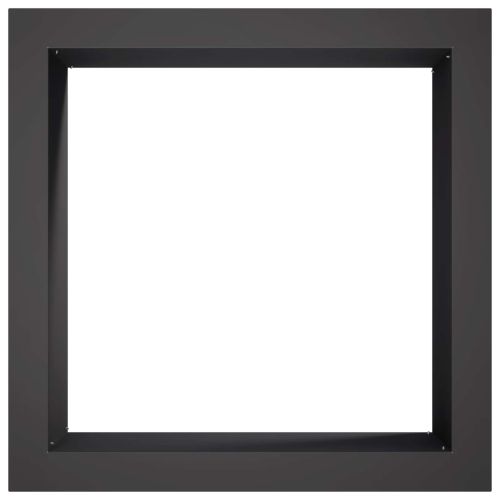 Ринг за огнище Черно 90 x 90 x 25 см Стомана