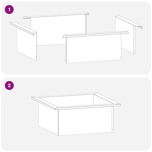 Ринг за огнище Черно 90 x 90 x 25 см Стомана
