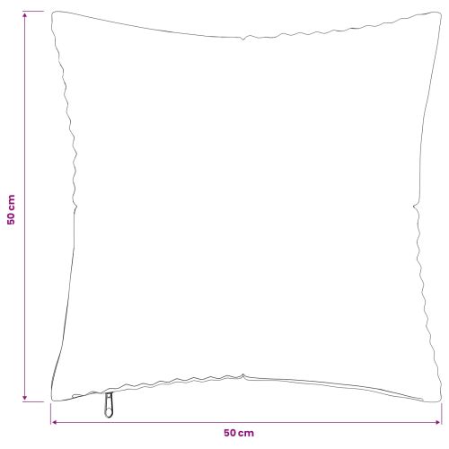 Калъфка за възглавница 2 pcs ALMELO Кремаво 50 x 50 cm кордурой