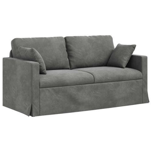Диван Тъмен сив 158 x 78 x 80 см Кадифе