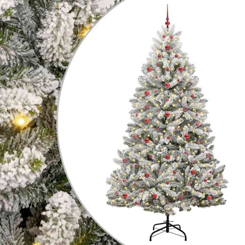 С изкуствено коледно дърво 240 cm 300 LED светодиода Топло бяло