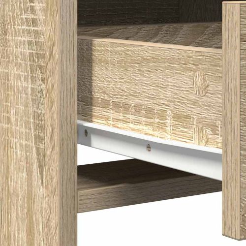 Тоалетка 2 бр. Кафяво 40 x 41 x 75 см Инженерна дървесина