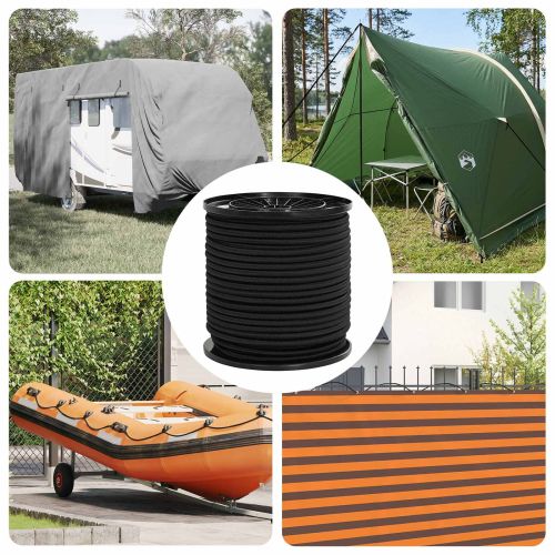 Бунджи въжета 4 mm Черно PP и гума