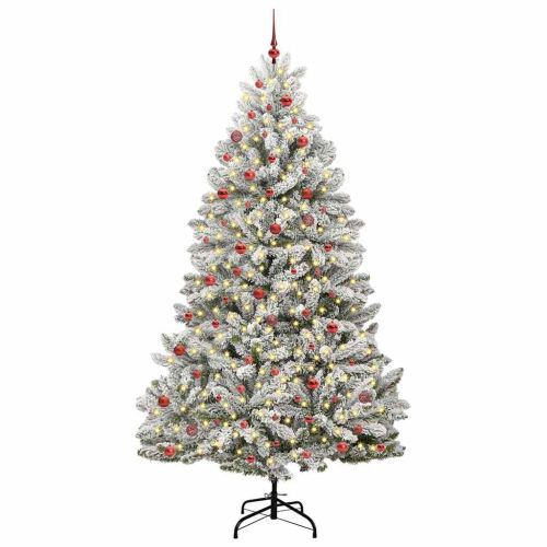 С изкуствено коледно дърво 270 cm 300 LED светодиода Топло бяло