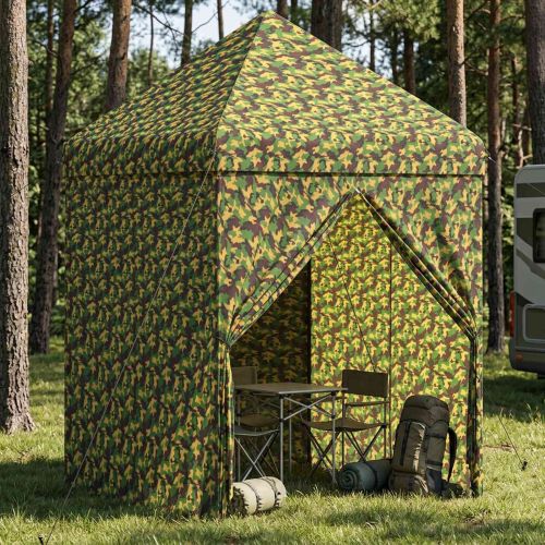 Сенник палатка с 4 странични стени 2 x 2 m Военен камуфлаж