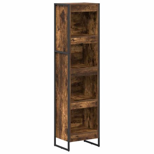 Шкаф за книги 40 x 30 x 155 см Инженерна дървесина Димящ дъб