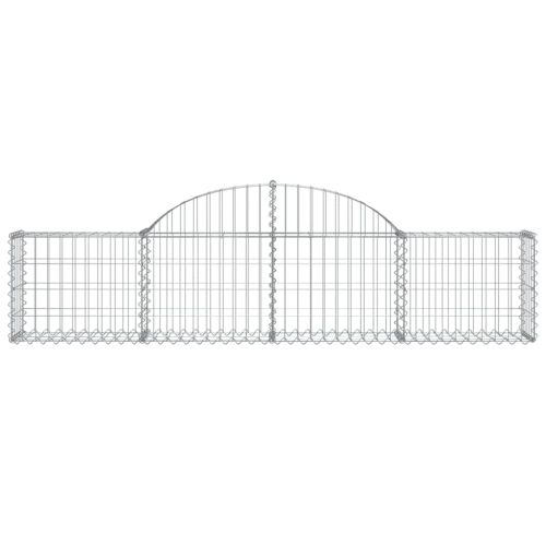 Габионни кошници арка 4 бр 200x30x40/60 см поцинковано желязо