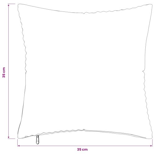Калъфка за възглавница 6 pcs ALMELO Таупе 35 x 35 cm кордурой