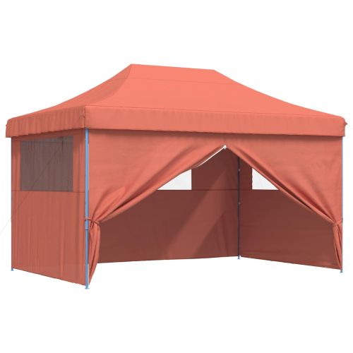 Парти шатър 292 x 440 x 315 см Теракота Оксфордска тъкан
