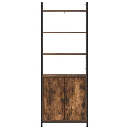 Шкаф за книги 6 нива 60 x 24 x 161 см Инженерна дървесина