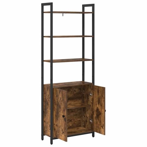 Шкаф за книги 6 нива 60 x 24 x 161 см Инженерна дървесина