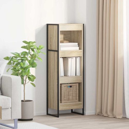 Шкаф за книги 40 x 30 x 121 см Инженерна дървесина Сонома