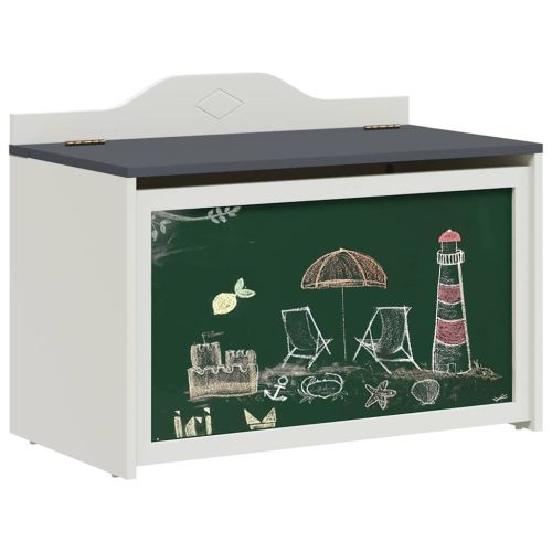 Креативно съхранение за деца ROROS Сив и бял 73 x 40 x 55 см