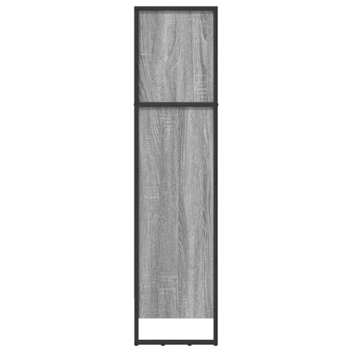Шкаф за книги 60 x 30 x 121 см Инженерна дървесина Сив Сонома
