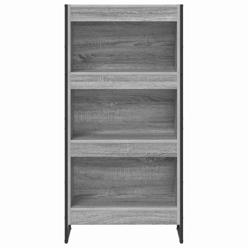 Шкаф за книги 60 x 30 x 121 см Инженерна дървесина Сив Сонома