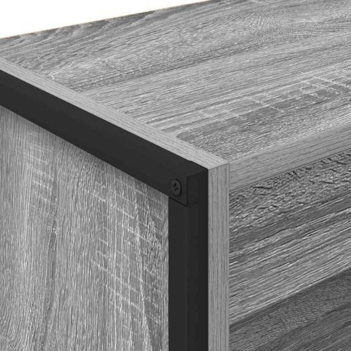 Шкаф за книги 60 x 30 x 121 см Инженерна дървесина Сив Сонома
