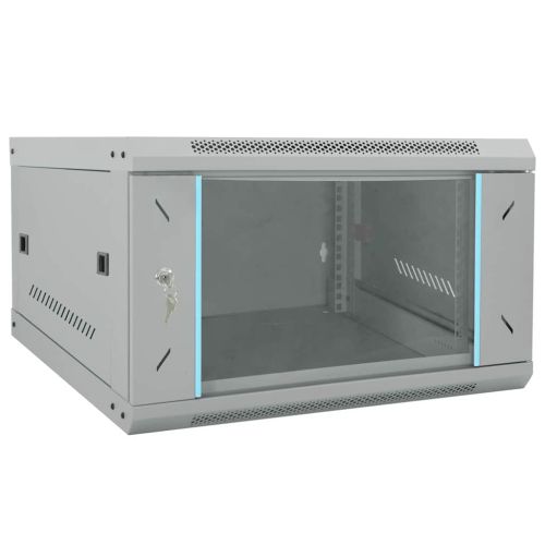 Мрежов кабинет със съхранение Сив 53 x 60 x 30 см Стомана