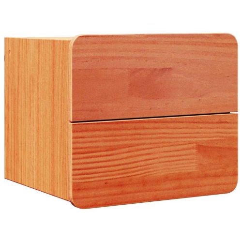 Нощно шкафче Кафяво с восъчно покритие 39 x 34 x 33 см