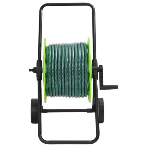Макара за маркуч количка с 30 м зелен маркуч PVC