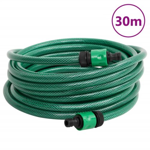 Макара за маркуч количка с 30 м зелен маркуч PVC