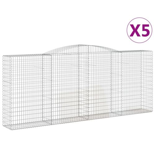 Габионни кошници арка 5 бр 400x50x160/180 см поцинковано желязо