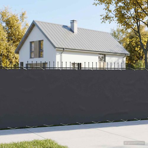 Прозорец за балкон 150 x 600 cm Тъкан с PU покритие Черно