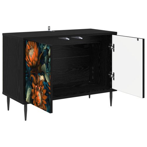 ТВ шкаф LOCHEM 69 x 33 x 50,5 см Черен дъб Инженерна дървесина