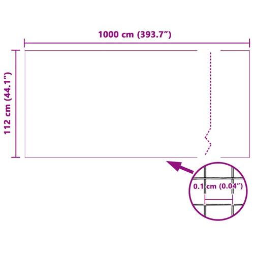 Мрежа против насекоми Бяло 112 x 1000 cm Стъклопласт