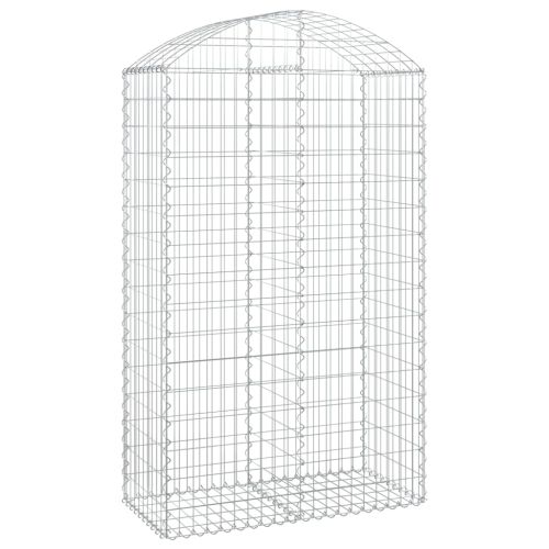 Дъговидна габионна кошница 100x50x160/180 см поцинковано желязо