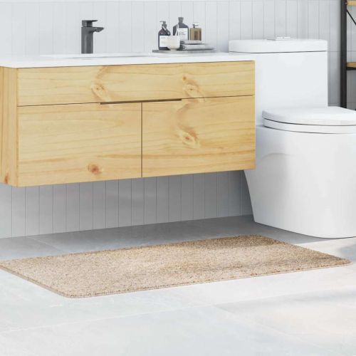 Килимче за баня с антихлъзгаща повърхност Крем 70 x 120 cm ПП