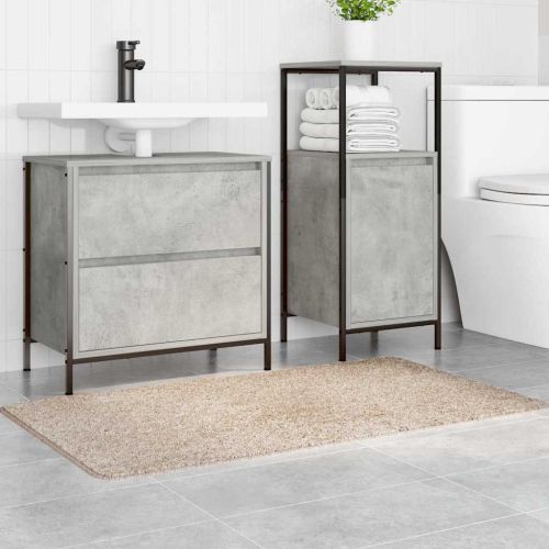 Килимче за баня с антихлъзгаща повърхност Крем 70 x 120 cm ПП