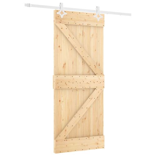 Преплъзваща се врата Естествено и бяло 80 x 210 cm