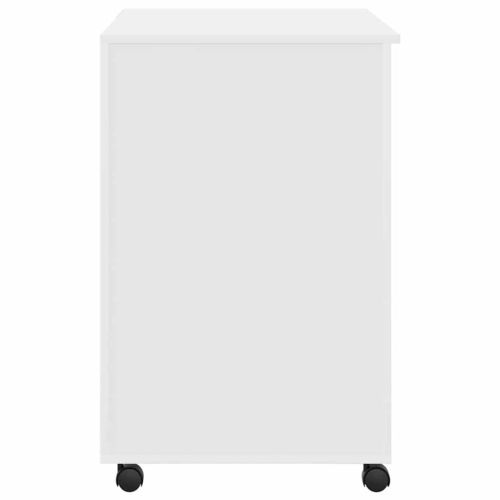 Бюро на колела Бяло Инженерна дървесина 91 x 50 x 77 см