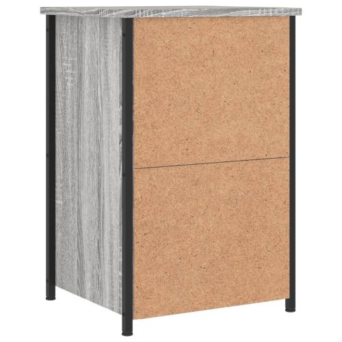 Нощни шкафчета 2 бр сив сонома 40x36x60 см инженерно дърво