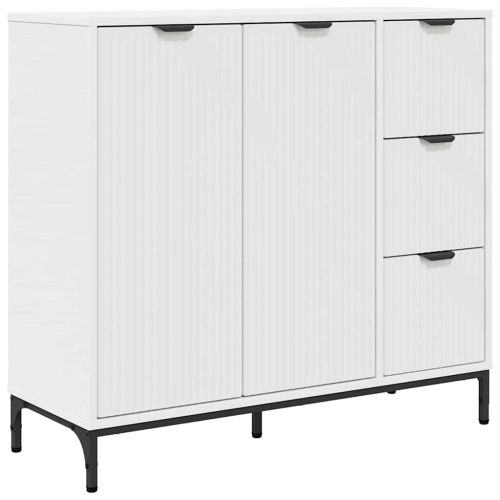 Служебен шкаф Бяло 89,5 x 33 x 82 см Инженерна дървесина