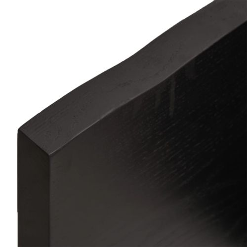 Плот за баня тъмнокафяв 40x30x(2-4) см обработено масивно дърво