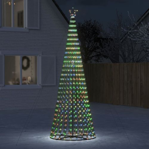 LED коледна елха 688 LED цветна 300 см