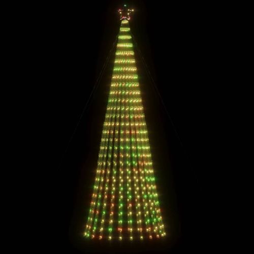 LED коледна елха 688 LED цветна 300 см