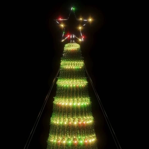 LED коледна елха 688 LED цветна 300 см