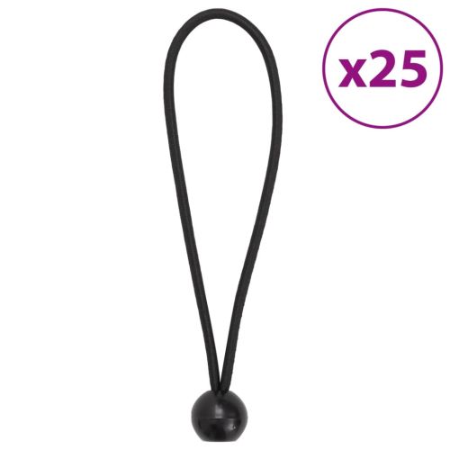 Ластични въжета с топче 25 бр 21 x 0,5 см